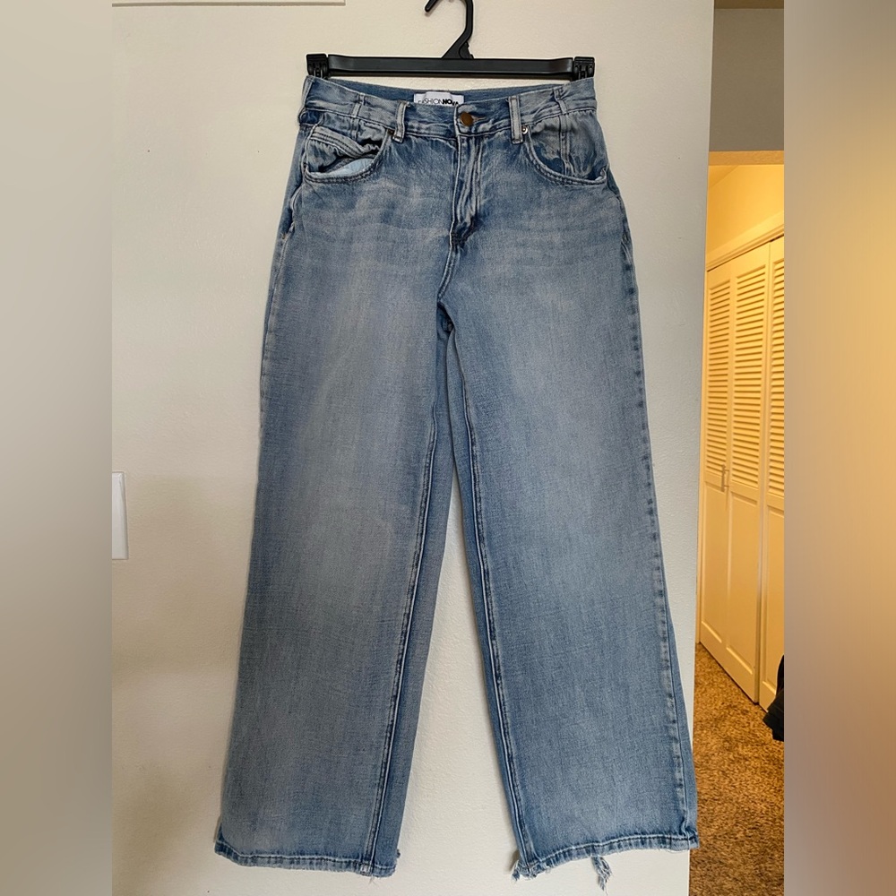 Fashion Nova Light Blue Flare Jeans